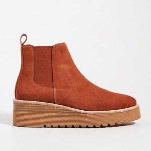 Anthropologie Rust Ankle Boots